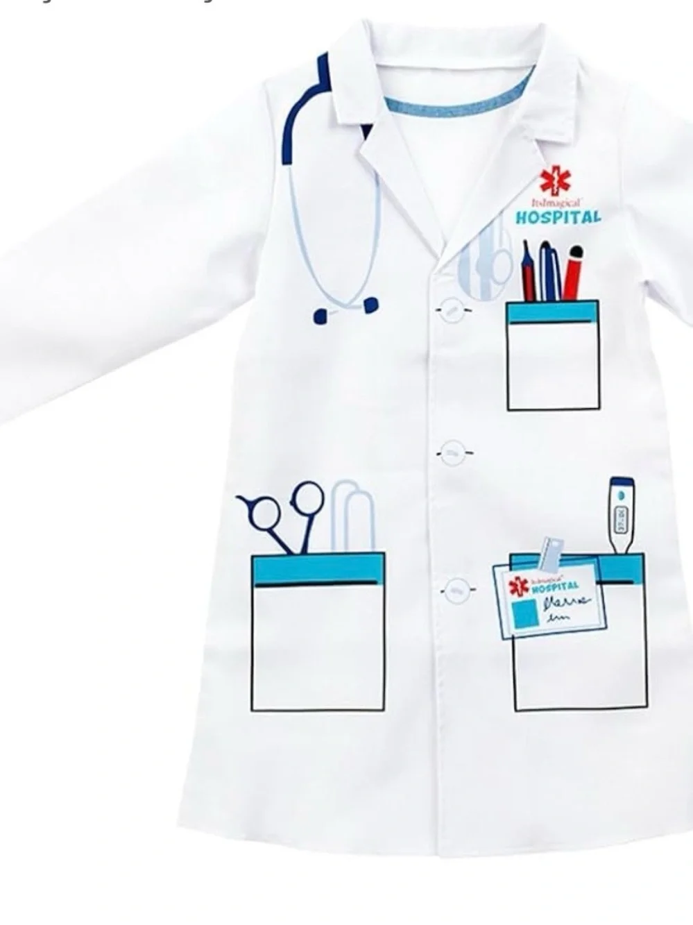 UNBRANDED Kids Professions Doctor Roleplay Jacket